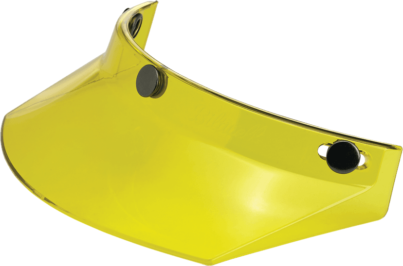 BILTWELL 0132-1011 Moto 3-Snap Visor - Yellow — image 1 of 5