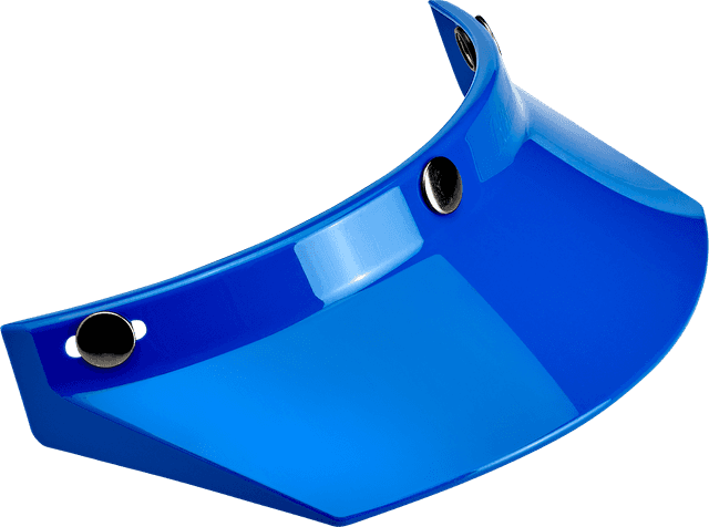 BILTWELL 0132-1138 Moto 3-Snap Visor - Blue — image 5 of 5