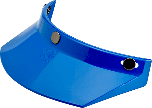 BILTWELL 0132-1138 Moto 3-Snap Visor - Blue — image 1 of 5