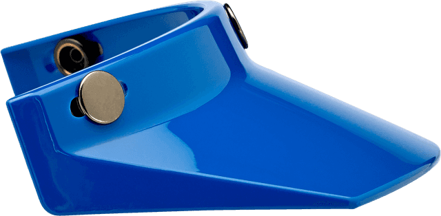 BILTWELL 0132-1138 Moto 3-Snap Visor - Blue — image 2 of 5