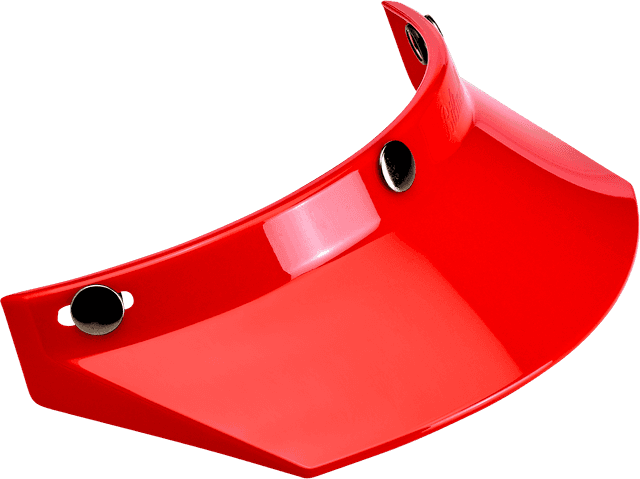 BILTWELL 0132-1139 Moto 3-Snap Visor - Red — image 3 of 5
