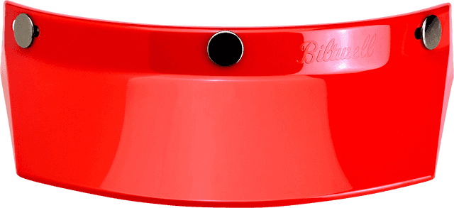 BILTWELL 0132-1139 Moto 3-Snap Visor - Red — image 4 of 5