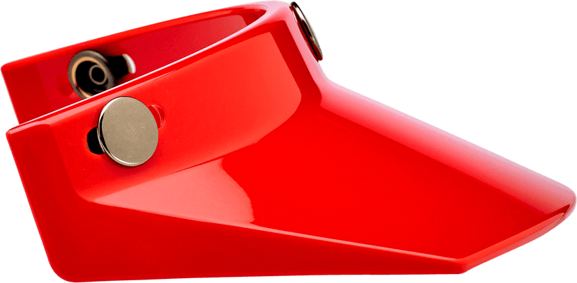 BILTWELL 0132-1139 Moto 3-Snap Visor - Red — image 2 of 5