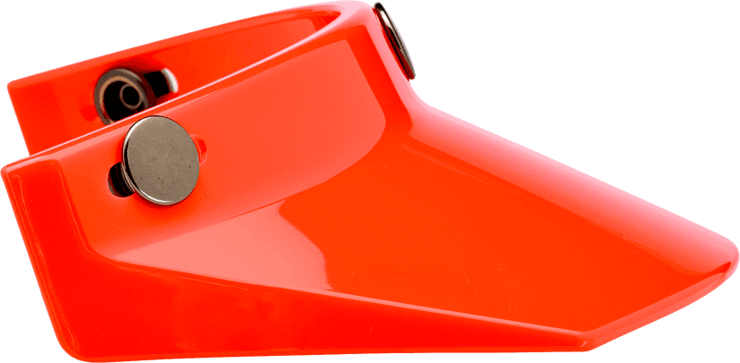 BILTWELL 0132-1140 Moto 3-Snap Visor - Orange — image 2 of 5