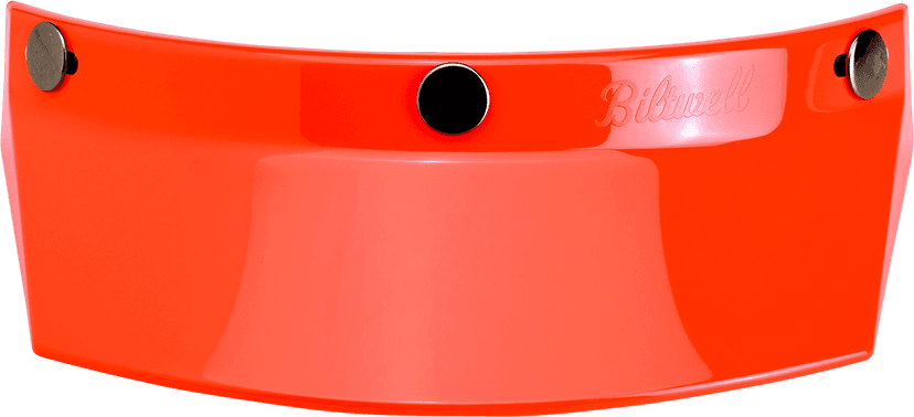 BILTWELL 0132-1140 Moto 3-Snap Visor - Orange — image 3 of 5