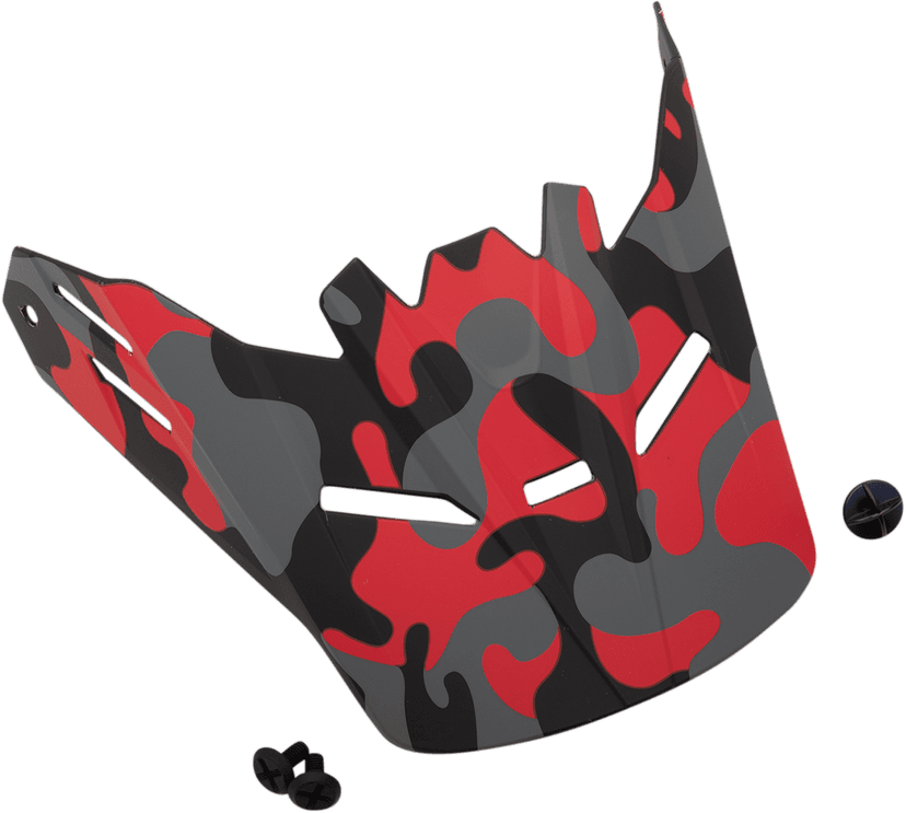 Z1R 0132-1339 Youth Rise Visor Kit - Camo - Red
