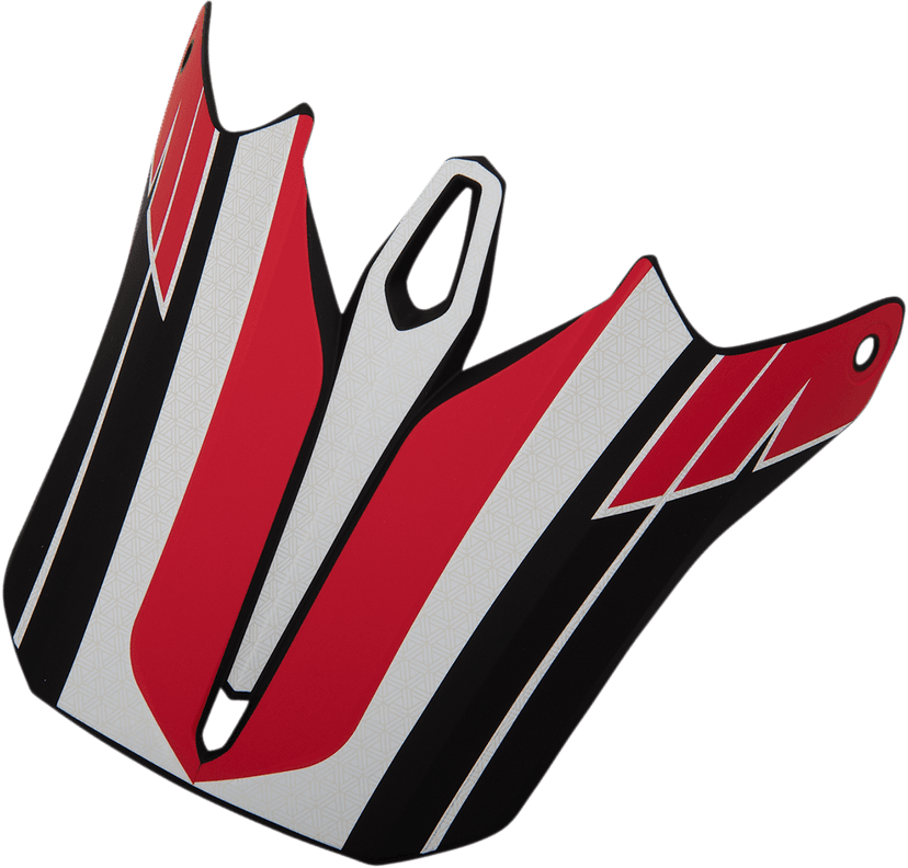 Z1R 0132-1362 F.I. Visor Kit - Hysteria - Red/White