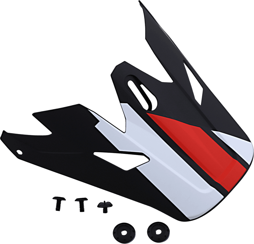 Z1R 0132-1392 Rise Visor - Evac - Matte Black/Red/White
