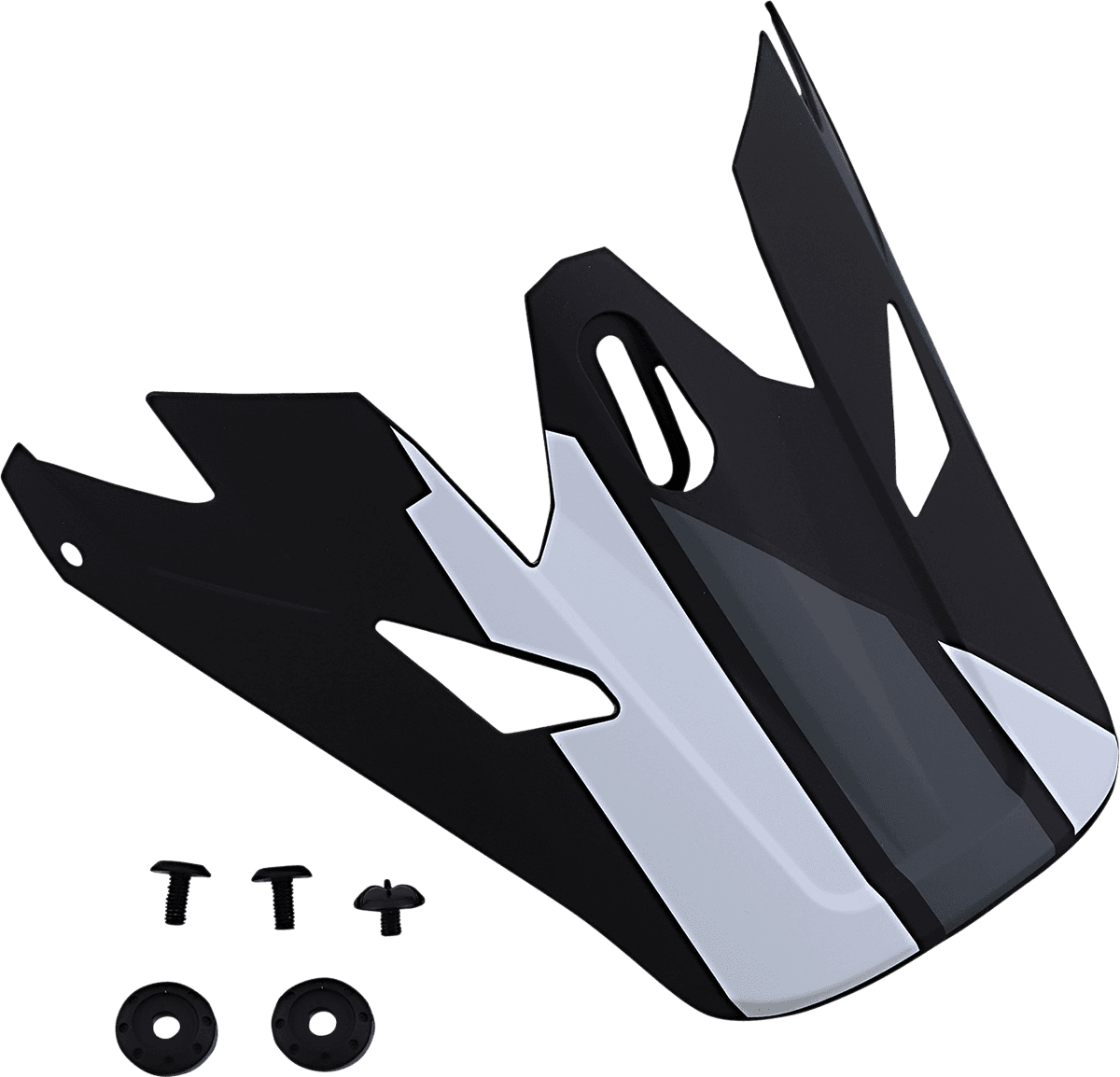 Z1R 0132-1397 Rise Visor - Evac - Matte Black/White/Gray