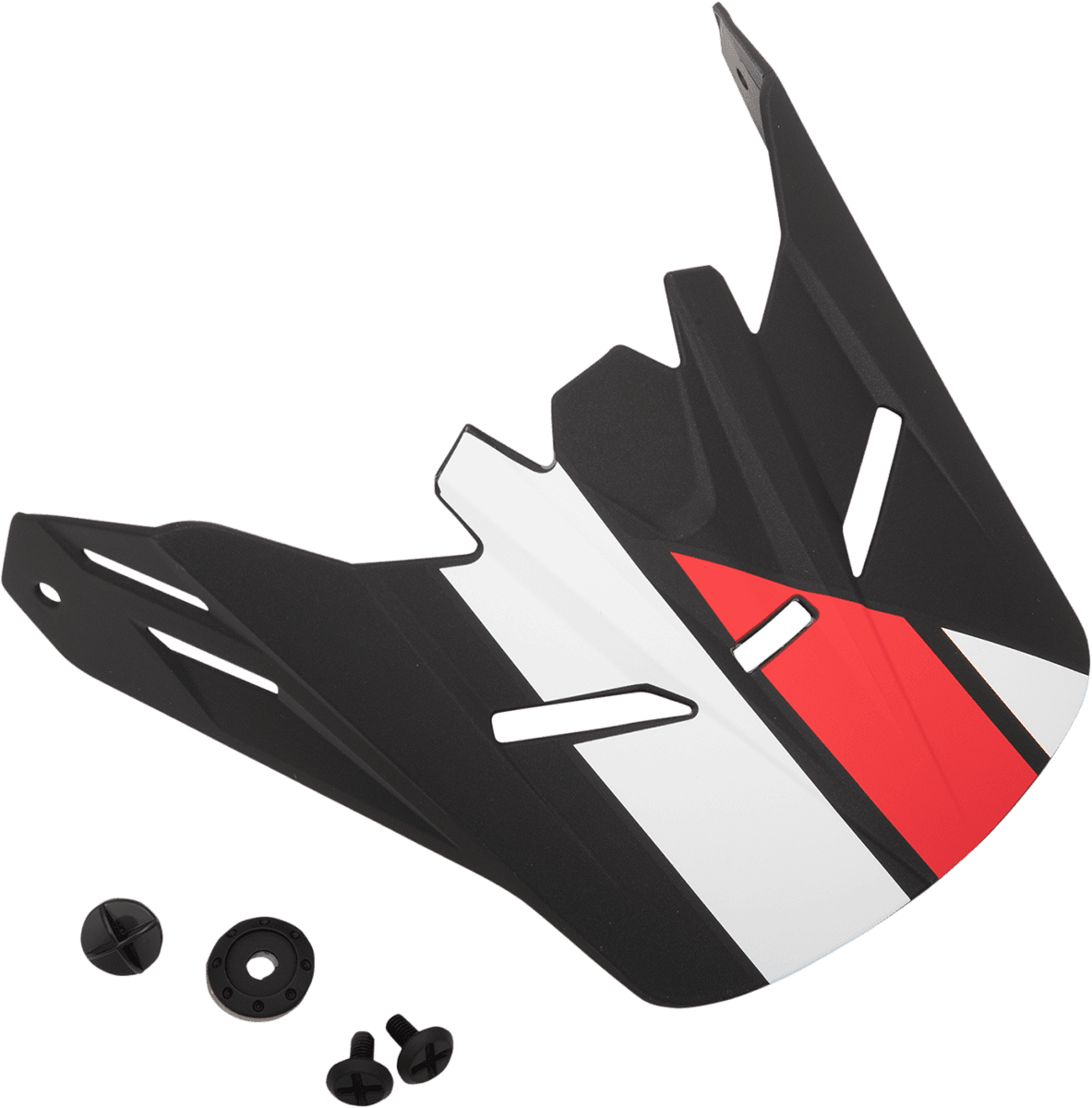 Z1R 0132-1398 Youth Rise Visor - Evac - Matte Black/Red/White