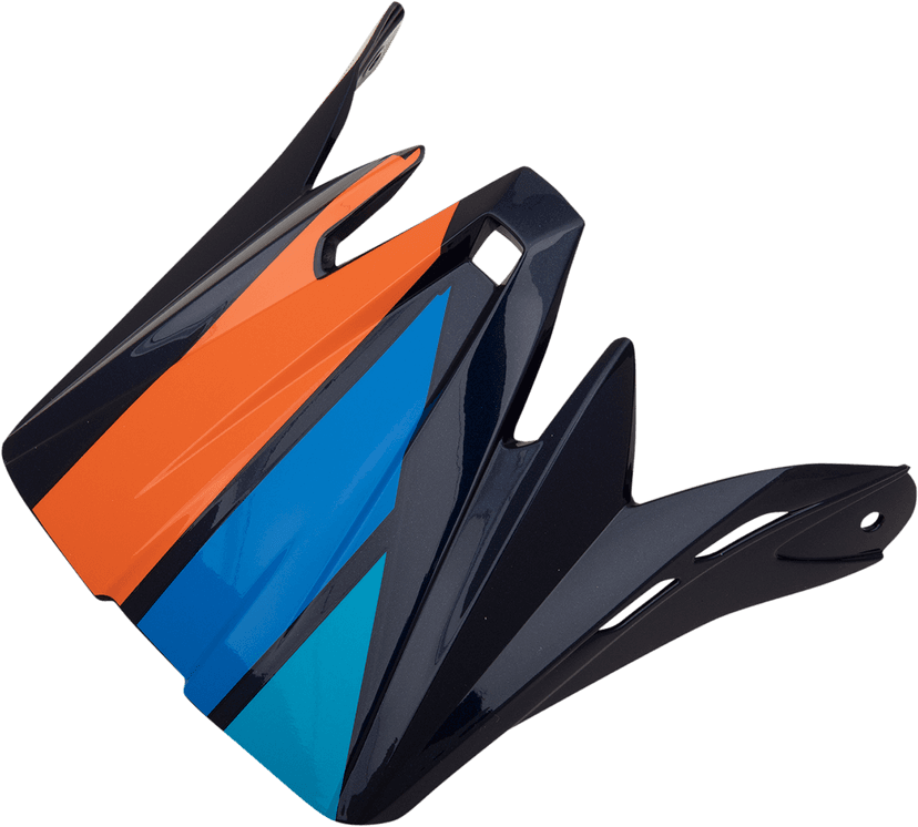 Z1R 0132-1409 Child Rise Visor Kit - Evac - Gloss Navy/Blue/Orange