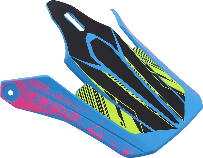 Z1R 0132-1582 Youth F.I. Visor Kit - Fractal - Matte Blue/Hi-Viz