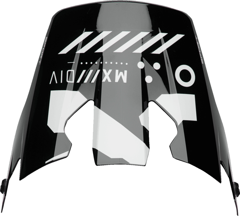 THOR 0132-1833 Reflex Sport Visor - Strike - Black/Red