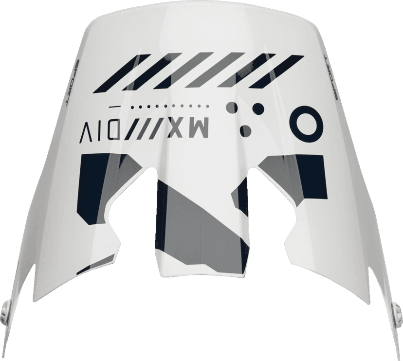 THOR 0132-1834 Reflex Sport Visor - Strike - Navy/Acid