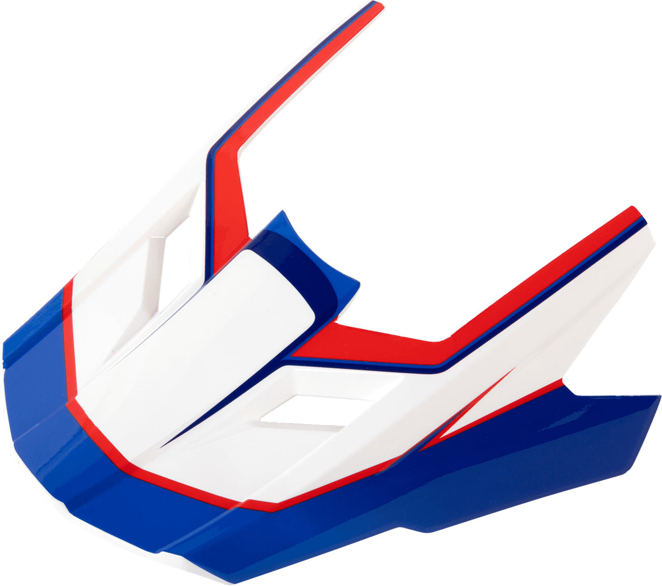 Z1R 0132-1948 Youth Dirt Maxx Visor Kit - Vortex - Red/White/Blue