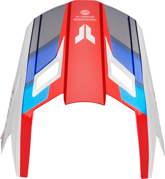 THOR 01321990 Fleet Visor Kit - Defy - Red/White/Blue - L-4XL