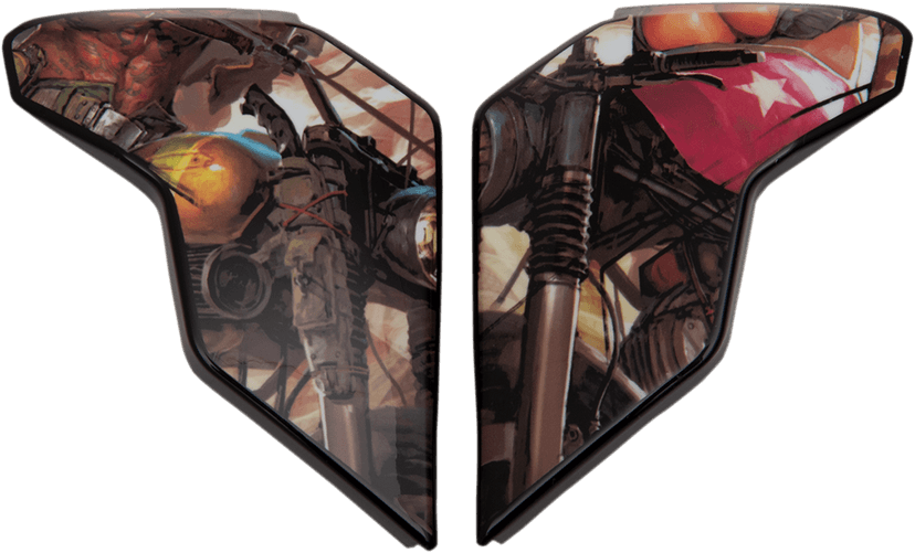 ICON 0133-1223 Airflite™ Side Plates - Pleasuredome3 - Brown — image 1 of 2