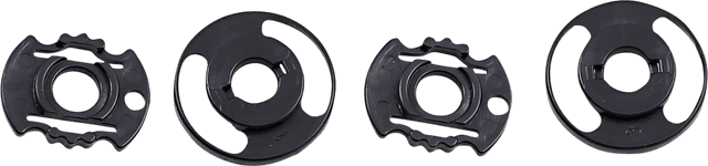 BILTWELL 0133-1282 Gringo S/Lane Splitter Base Plate - Gen 2 - Black - Pair — image 1 of 3