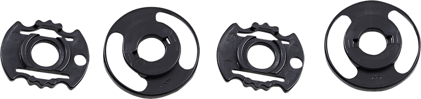 BILTWELL 0133-1282 Gringo S/Lane Splitter Base Plate - Gen 2 - Black - Pair — image 1 of 3