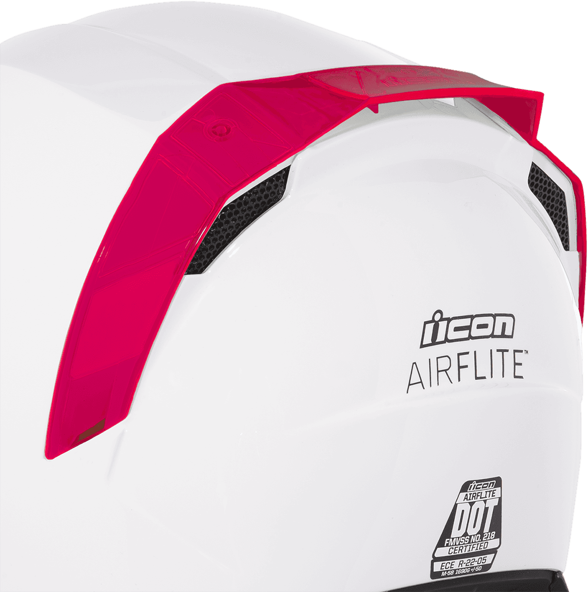 ICON 0133-1308 Airflite™ Rear Spoiler - Dayglo Red