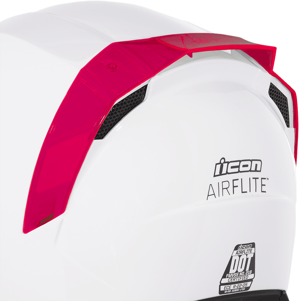 ICON 0133-1308 Airflite™ Rear Spoiler - Dayglo Red
