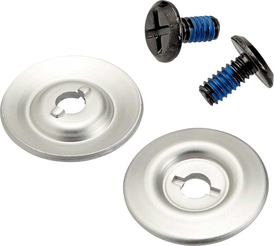 BILTWELL 0133-1338 Gen 2 Hardware Kit - Black Screw - Silver Baseplate