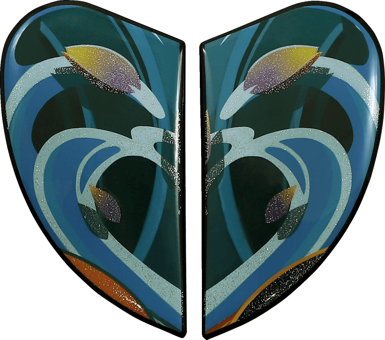 ICON 0133-1355 Airframe Pro™ Side Plates - Koi - Blue