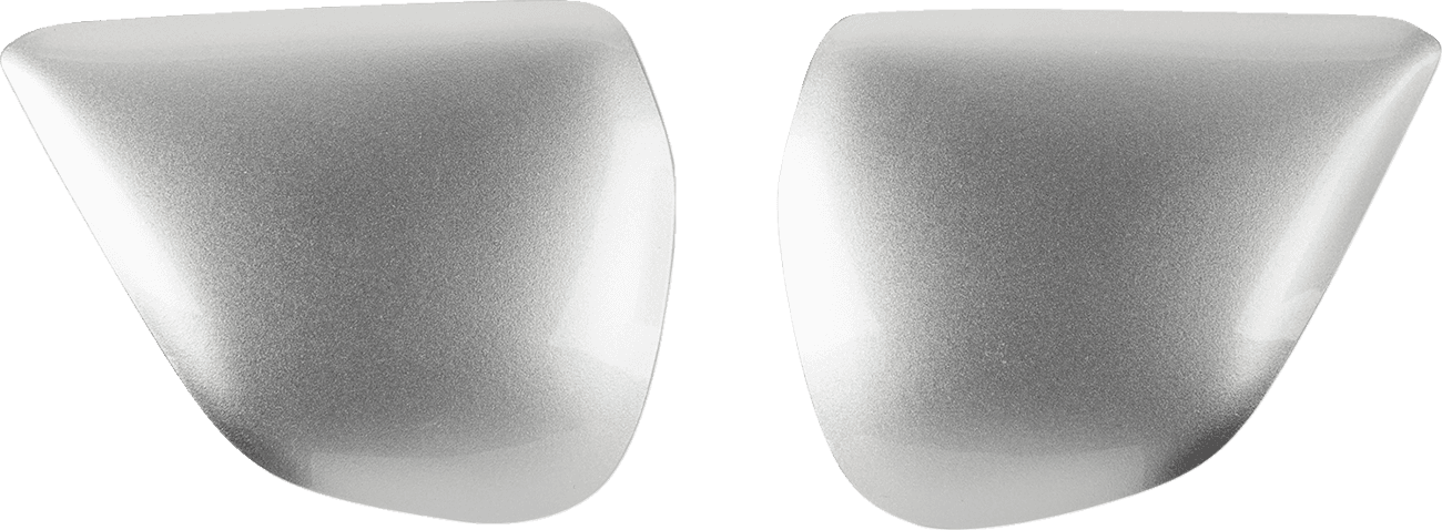 ARAI HELMETS 0133-1434 VAS Holder/Pod Set - Aluminum Silver