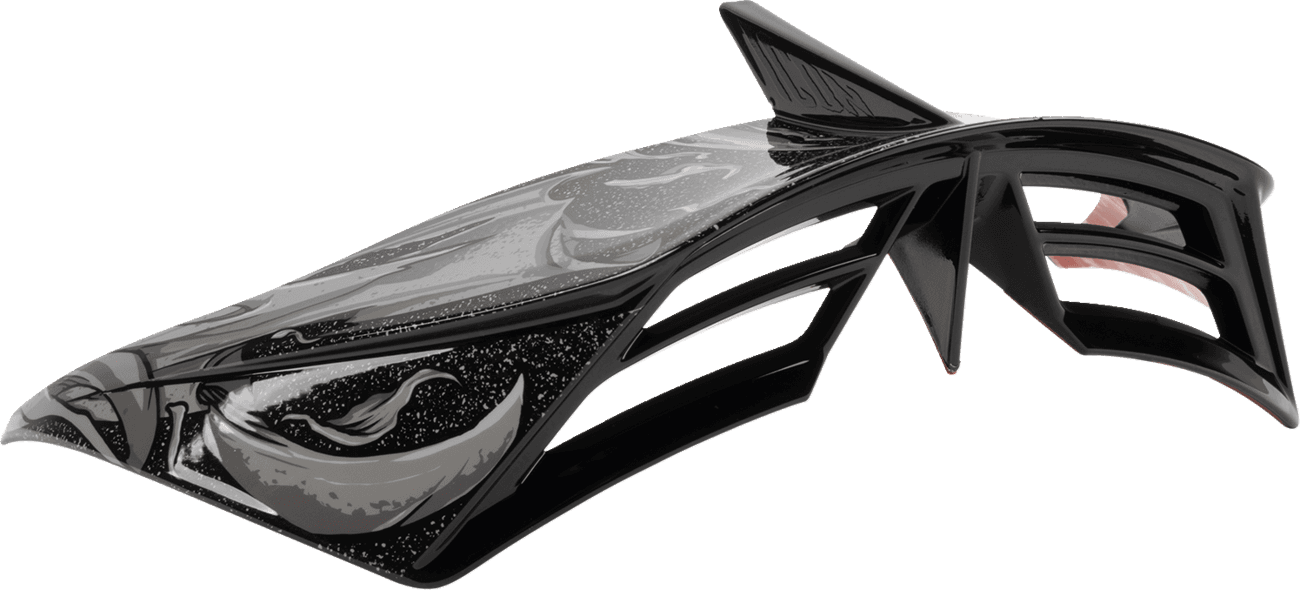 ICON 0133-1545 Domain™ OTT Rear Spoiler - Grand Maw - Gray