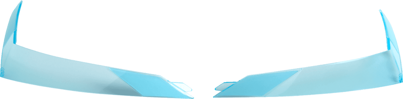 ICON 0133-1546 Airform™ Rear Spoiler - Dayglo Blue