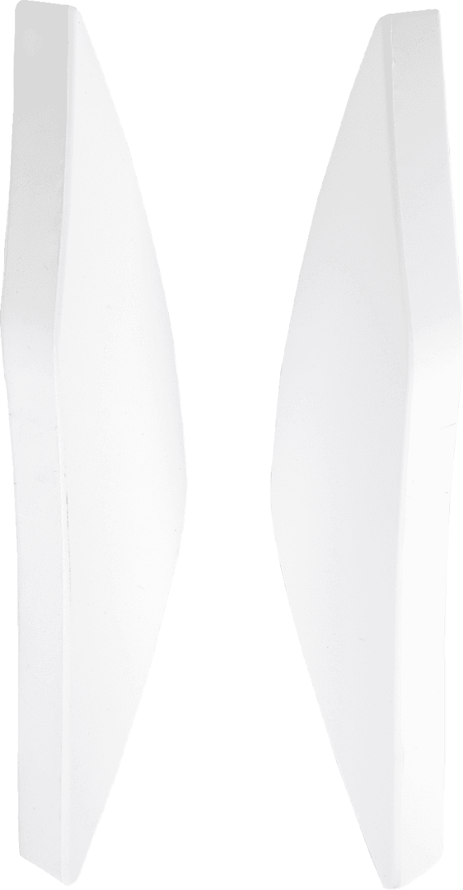 ICON 0133-1569 Elsinore™ Side Covers - Rubatone White