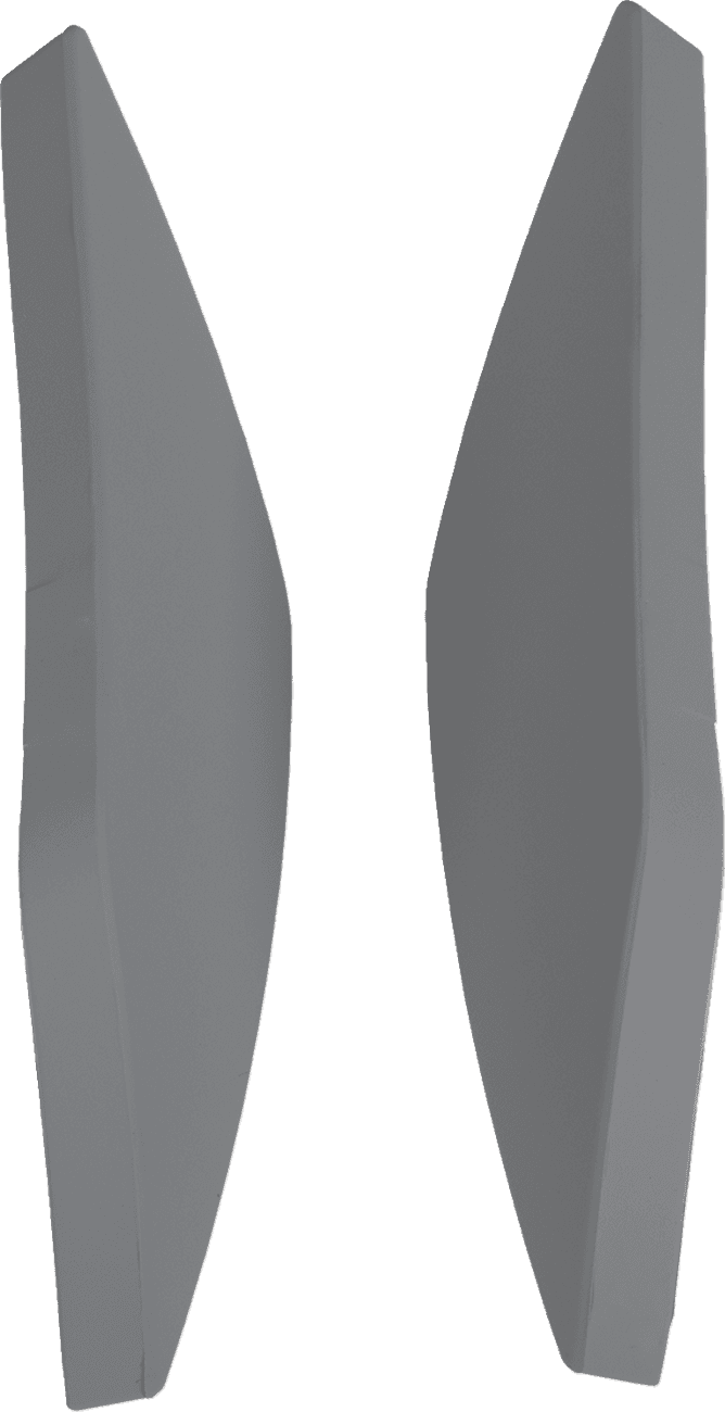 ICON 0133-1571 Elsinore™ Side Covers - Rubatone Gray
