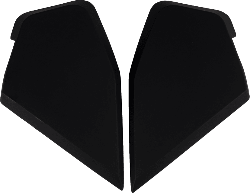 ICON 0133-1572 Elsinore™ Side Plates - Rubatone Black — image 1 of 2