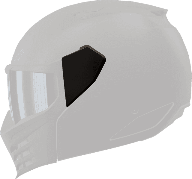 ICON 0133-1661 Elsinore™ Side Plates - Gloss Black