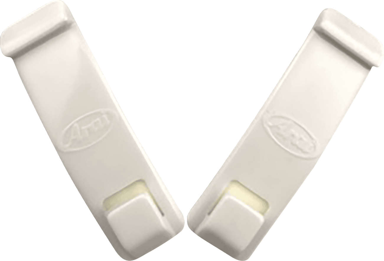 ARAI HELMETS 0133-1680 Goggle Strap Holders - White