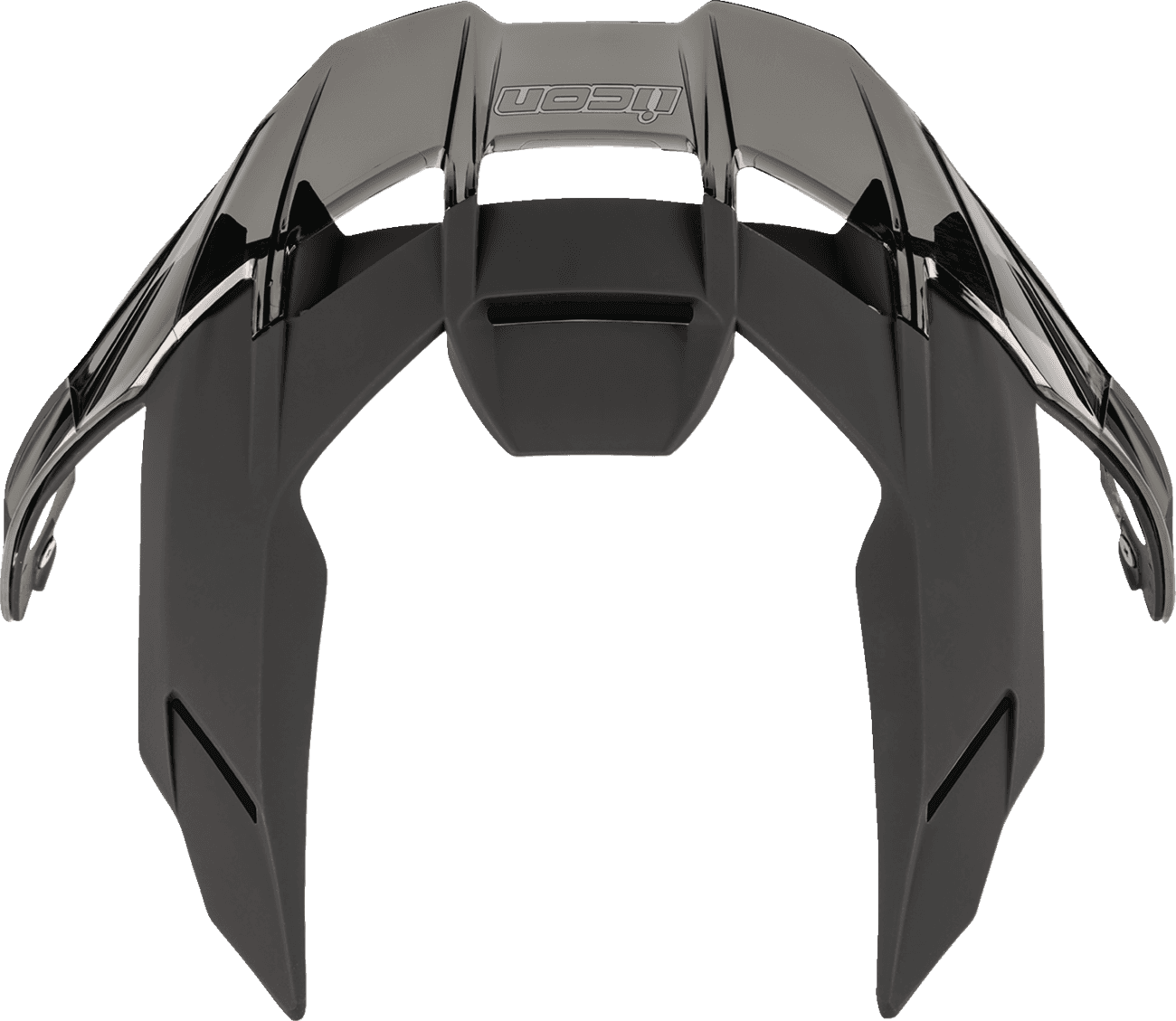 ICON 0133-1695 Ultraflite™ Spoiler - Matte Black/Dark Smoke