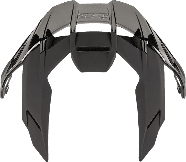 ICON 0133-1695 Ultraflite™ Spoiler - Matte Black/Dark Smoke