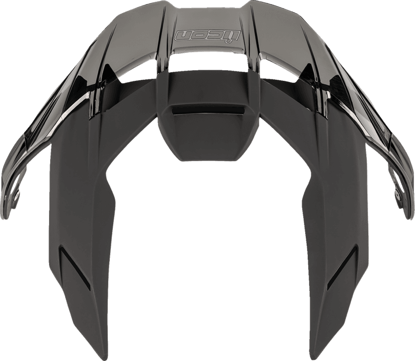ICON 0133-1695 Ultraflite™ Spoiler - Matte Black/Dark Smoke