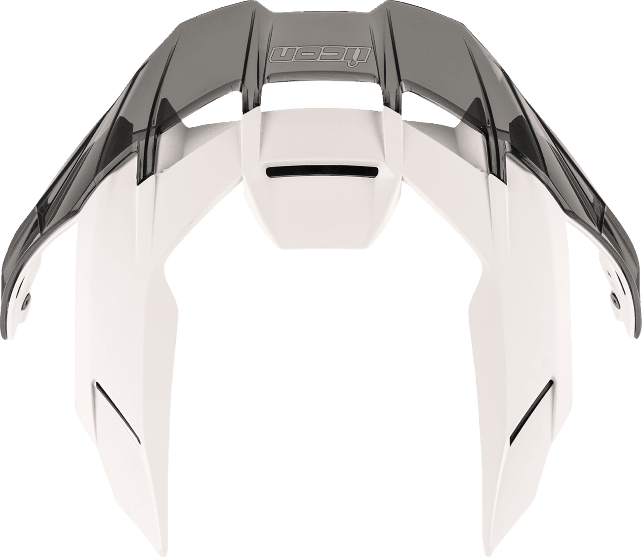 ICON 0133-1696 Ultraflite™ Spoiler - Matte White/Dark Smoke