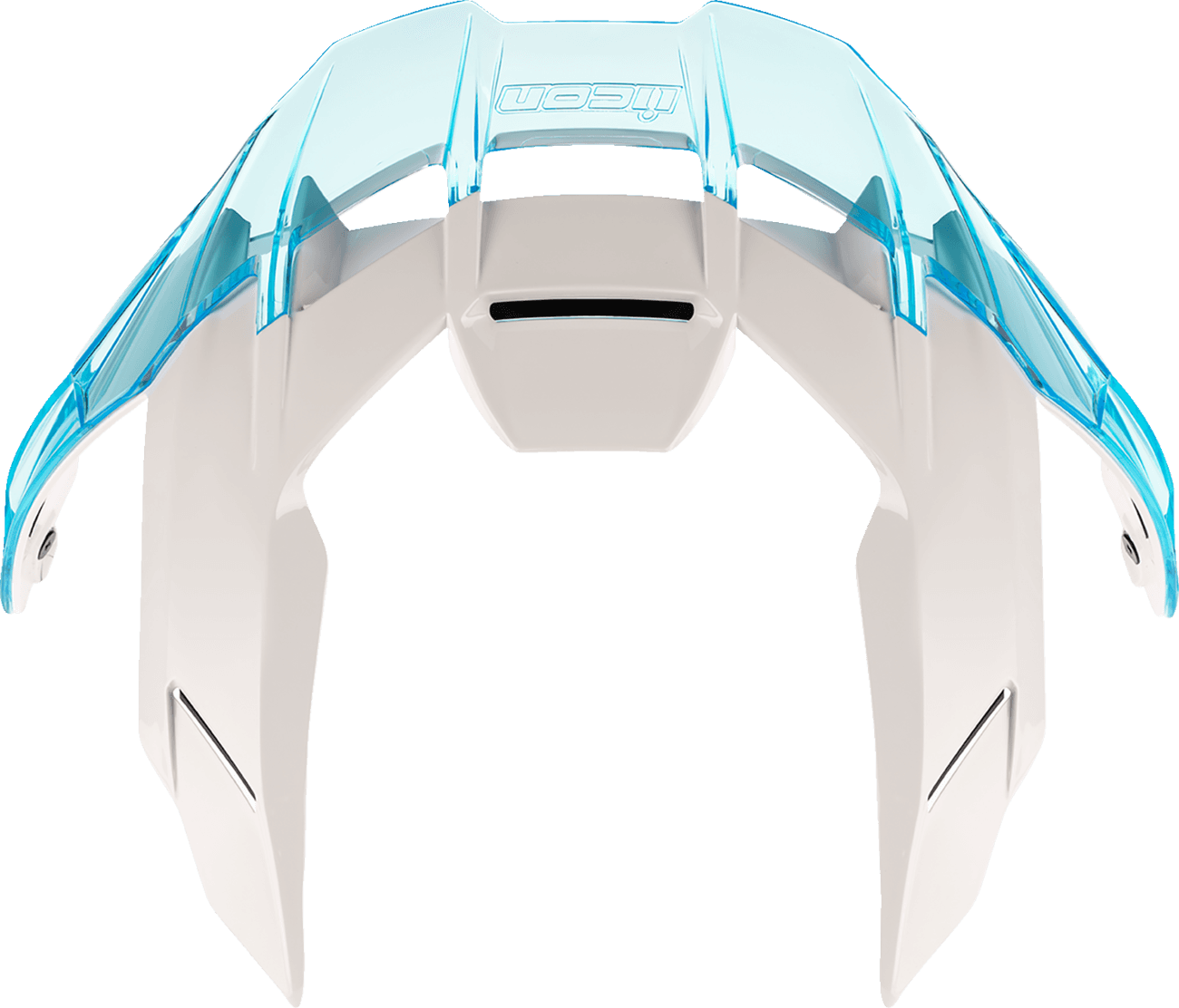 ICON 0133-1697 Ultraflite™ Spoiler - Gloss White/Dayglo Blue