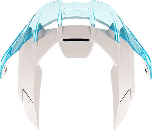 ICON 0133-1697 Ultraflite™ Spoiler - Gloss White/Dayglo Blue