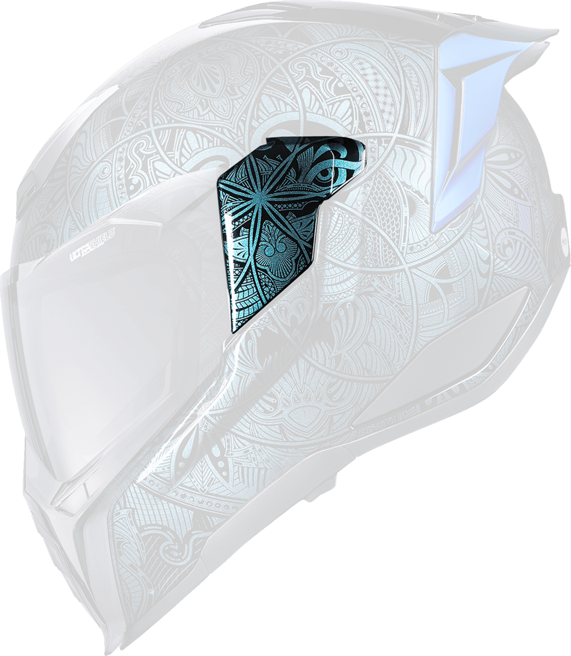 ICON 0133-1750 Ultraflite™ Side Plates - Opal Mandala - Blue