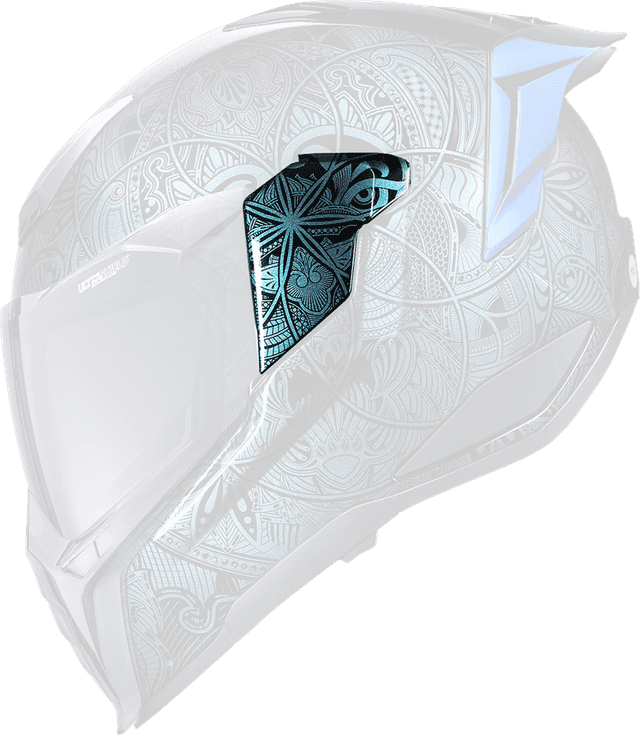 ICON 0133-1750 Ultraflite™ Side Plates - Opal Mandala - Blue
