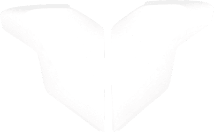 ICON 0133-1754 Ultraflite™ Side Plates - Gloss White
