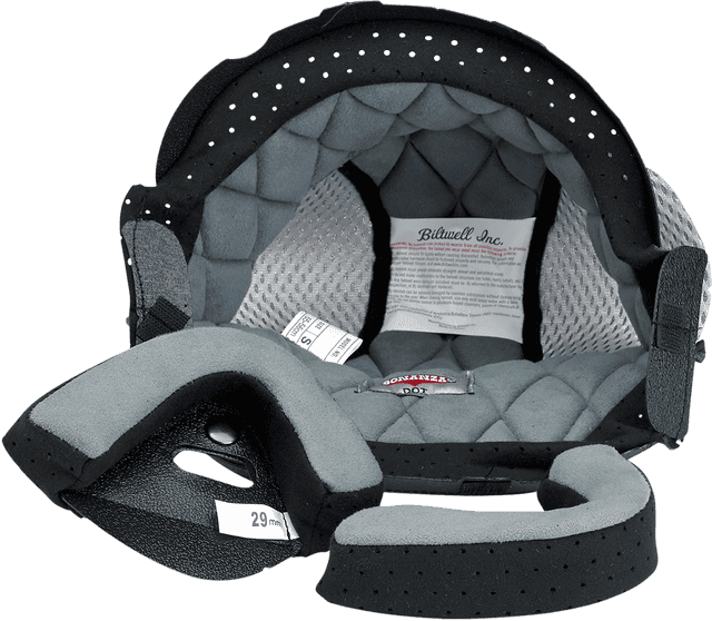 BILTWELL 0134-1725 Bonanza Liner - Black/Gray - Medium
