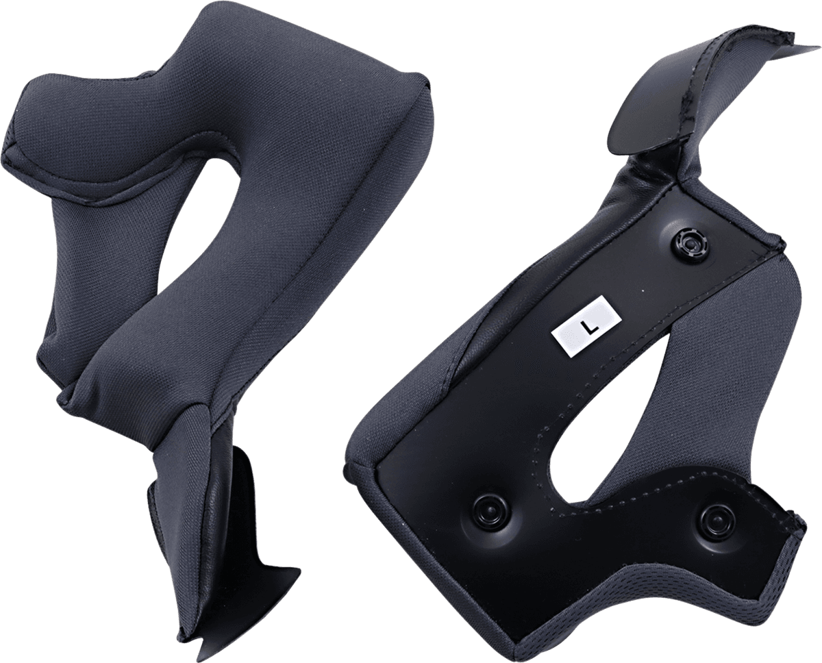 Z1R 0134-2686 Warrant Cheek Pads - Black - Large