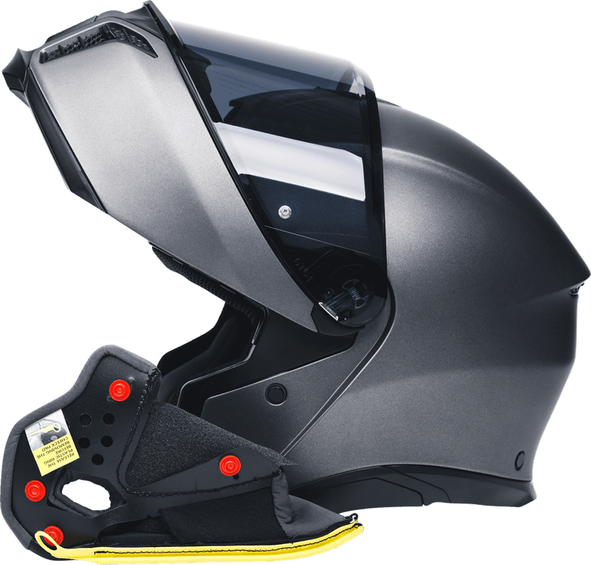 AGV 0134-3121 Tourmodular Cheek Pads - Gray/Black - Small — image 2 of 2