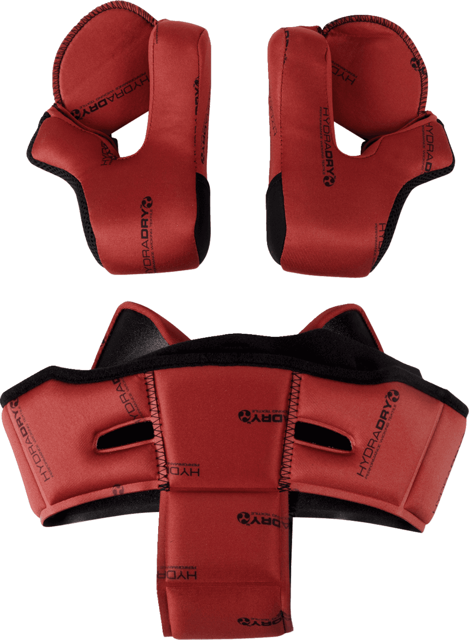 ICON 0134-3153 Domain™ Liner/Cheek Pads - Red - 3XL