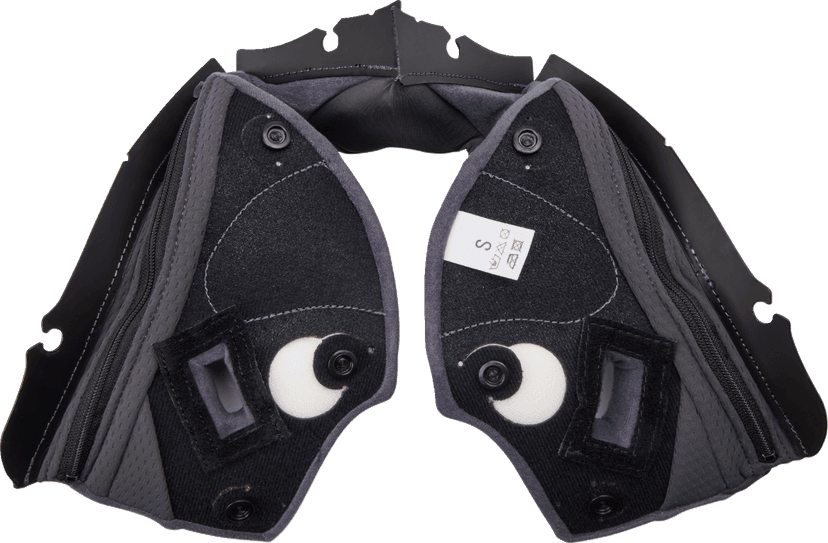 AGV 0134-3330 Pista GP RR Cheek Pads - Gray/Yellow - 2XL — image 2 of 2