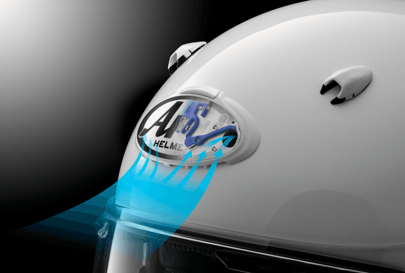 ARAI HELMETS 0134-3436 XGF Duct - Front Intake - Diamond White — image 2 of 3